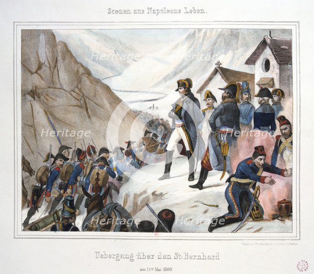'Crossing St Bernard', 15 May, 1800. Artist: Anon
