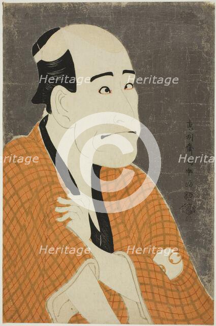The actor Arashi Ryuzo II as Ishibe no Kinkichi, the moneylender, 1794. Creator: Tôshûsai Sharaku.