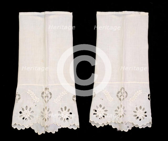 Undersleeves, American, ca. 1855. Creator: Unknown.