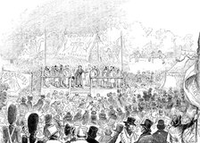 Father Mathew addressing a temperance meeting in London..., 1843, (1890). Creator: Unknown.