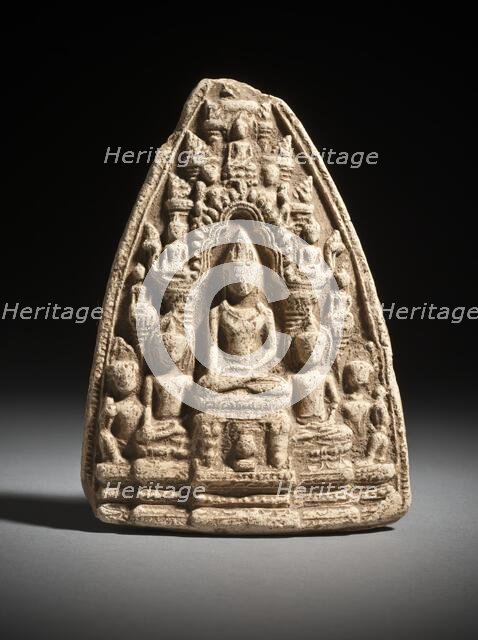 Buddha Shakyamuni with Attendants, 13th-14th century. Creator: Unknown.