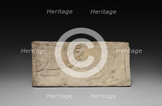 Relief with Rampant Tiger and Boar from a Funerary Stove Model, 206 BC- AD 220. Creator: Unknown.