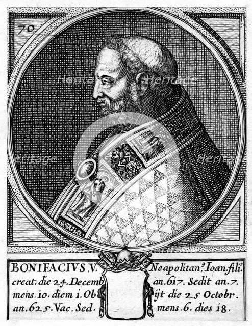 Boniface V, Pope of the Catholic Church. Artist: Unknown