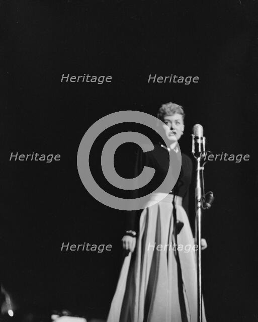 Portrait of June Christy, 1947 or 1948. Creator: William Paul Gottlieb.