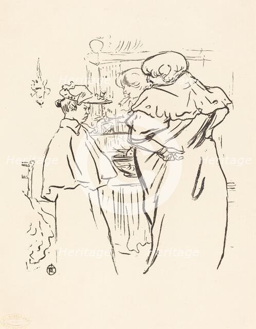 Two Women before a Mirror. Creator: Henri de Toulouse-Lautrec.