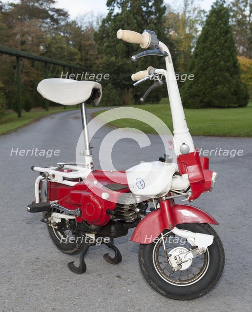 1975 Carnielli fold-up moped. Creator: Unknown.