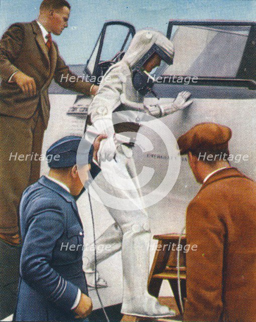 Sealed flying suit, 1938. Artist: Unknown.