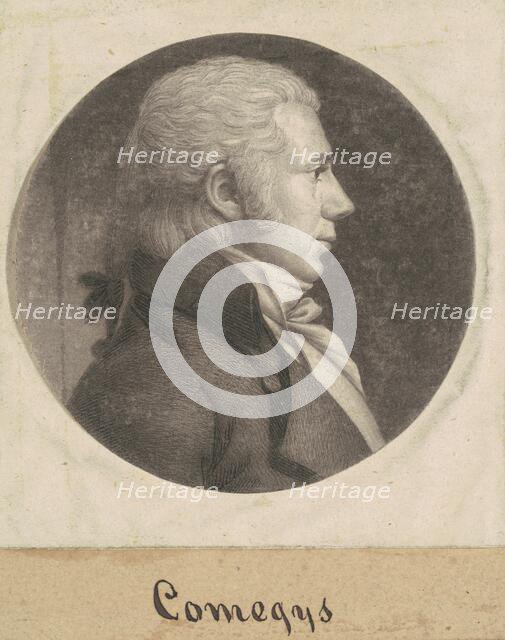 Comegys, 1798-1803. Creator: Charles Balthazar Julien Févret de Saint-Mémin.