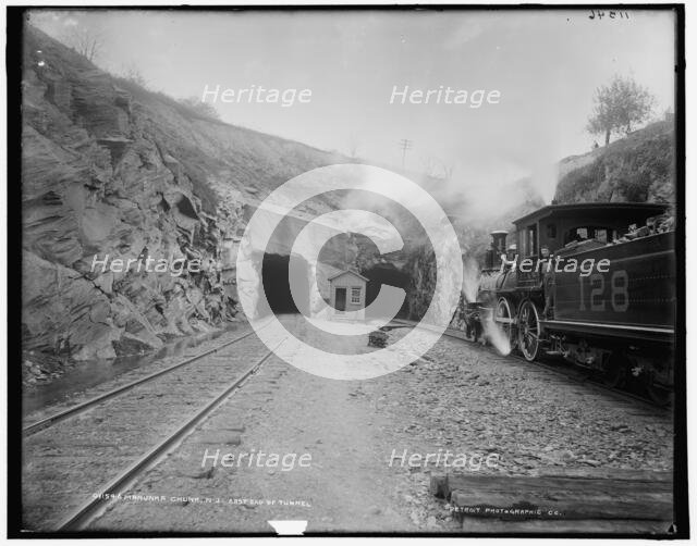 Manunka Chunk, N.J., east end of tunnel, between 1890 and 1901. Creator: Unknown.