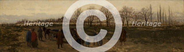 Funeral of a Pauper in Germany, c1880. Creator: Francisek Streitt.