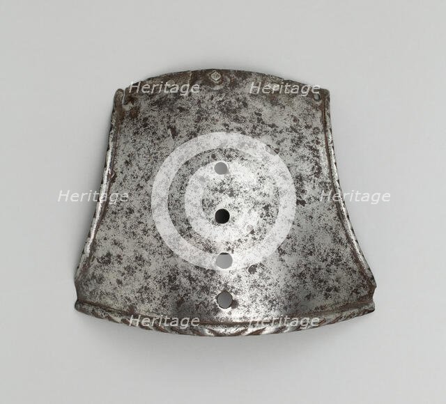 Poll Plate of a Shaffron, Italy, c. 1550. Creator: Unknown.