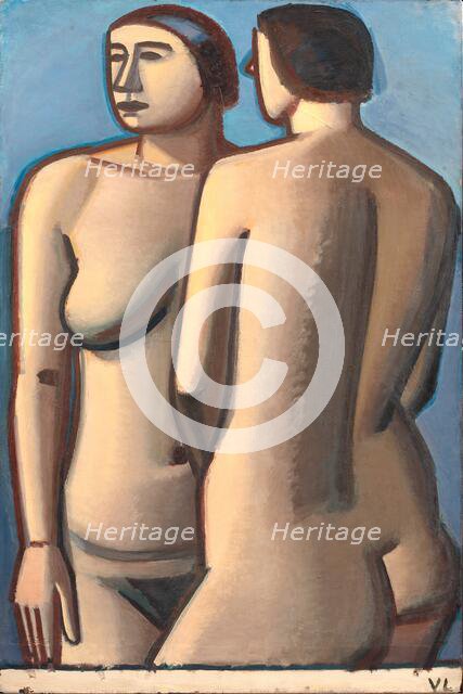 Two Female Nudes, 1927. Creator: Vilhelm Lundstrom.