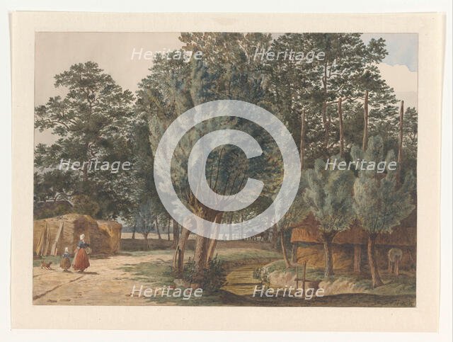 On the Houdringe estate near De Bilt, 1860. Creator: Hendrik Abraham Klinkhamer.