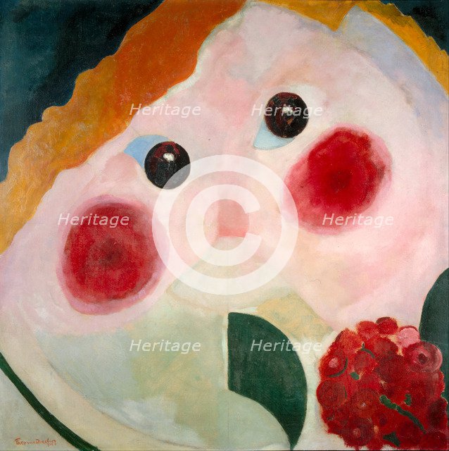 Girl with Ranunculus, 1914. Artist: Doesburg, Theo van (1883-1931)