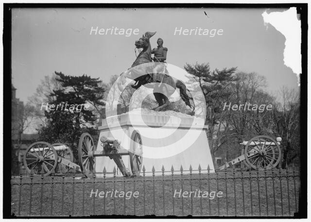 Jackson, Andrew - statue In Lafayette Square, between 1914 and 1918. Creator: Harris & Ewing.
