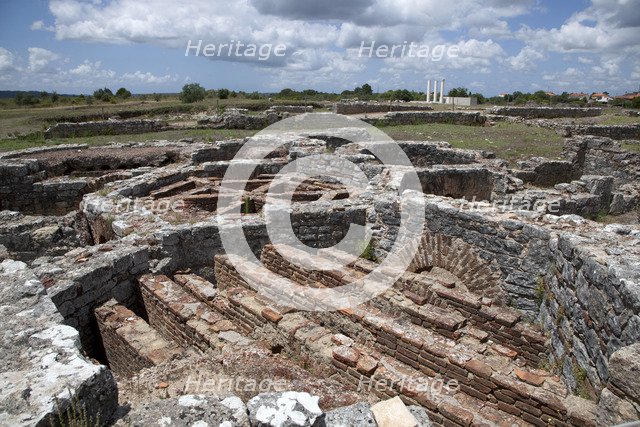 The private baths of the Cantaber's House, Conimbriga, Portugal, 2009. Artist: Samuel Magal