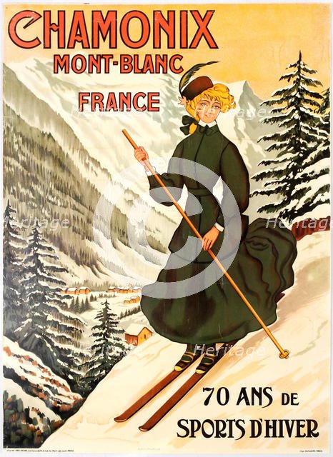 Chamonix Mont Blanc 70 Ans de Sports d'Hiver. Creator: Faivre, Abel (1853-1945).