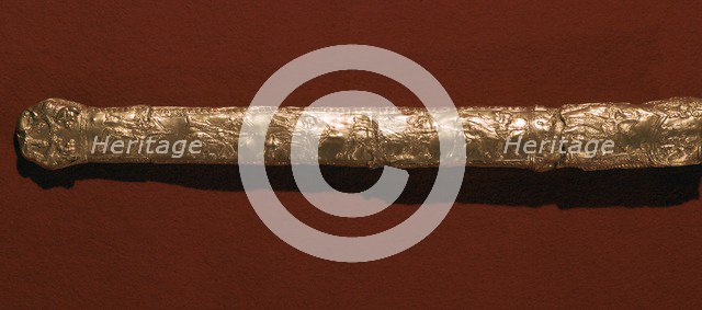 Scythian gold scabbard from Russia, 5th century. Artist: Unknown