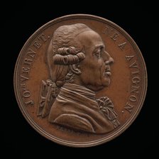 Claude-Joseph Vernet, 1714-1789, Painter [obverse], 1826. Creator: Louis Michel Petit.