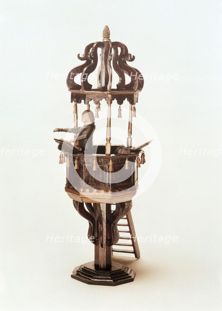 Model of a preacher in his pulpit, 18th century. Artist: Unknown