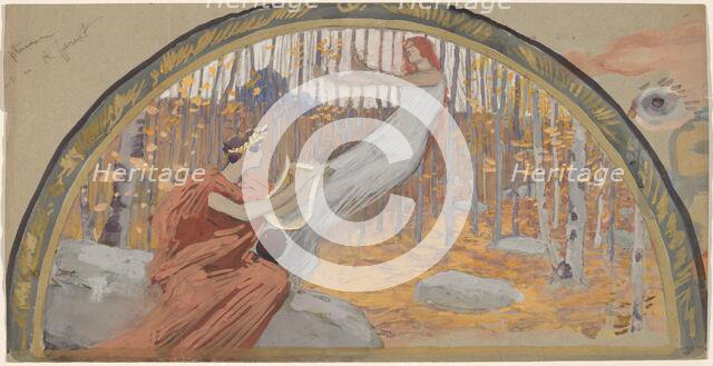 Study for a Lunette, 1890/1897. Creator: Charles Sprague Pearce.