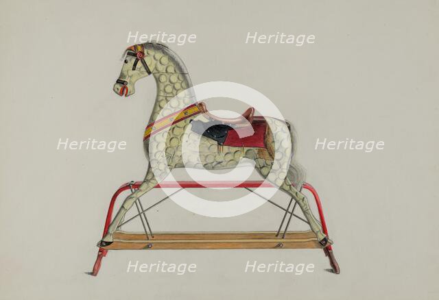 Child's Hobby Horse, c. 1937. Creator: Theodore Pfitzer.
