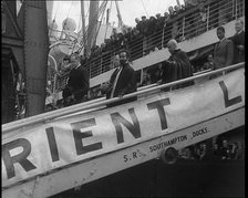 Haile Selassie I, Emperor of Ethiopia Arriving in the United Kingdom, 1936. Creator: British Pathe Ltd.