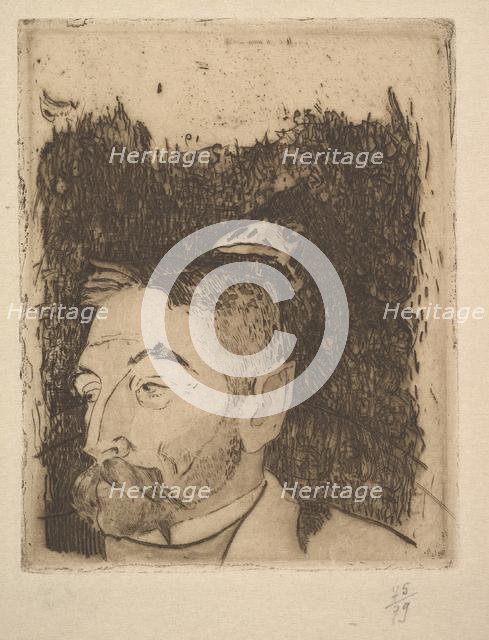 Portrait of Stéphane Mallarmé, 1891. Creator: Paul Gauguin.