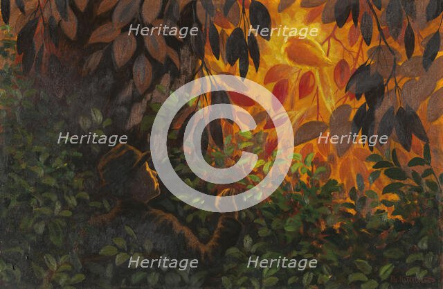 The Ash Lad and the Golden Bird; For Soria Moria Palace, series consisting ..., 1900. Creator: Theodor Kittelsen.