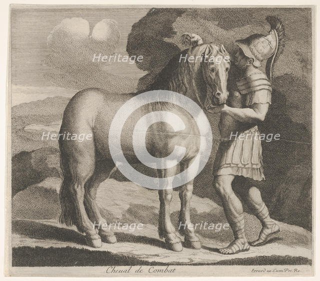 Cheval de Combat. Creator: Charles Errard le fils.