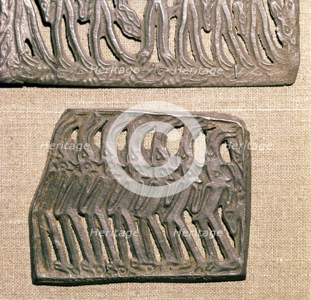 Bronze Plaque from Kama River area, relating to Shamanism, 3rd century BC-8th century. Artist: Unknown.