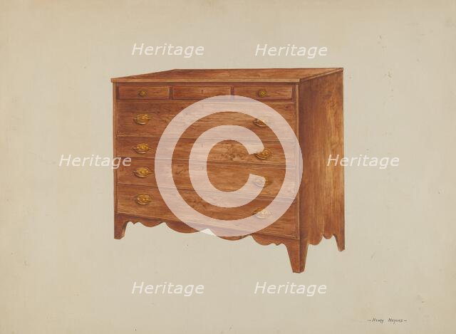 Chest, c. 1938. Creator: Henry Meyers.