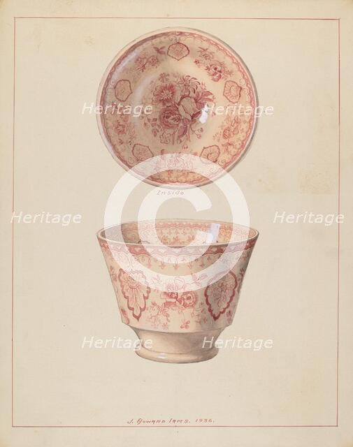 Cup, c. 1936. Creator: J. Howard Iams.