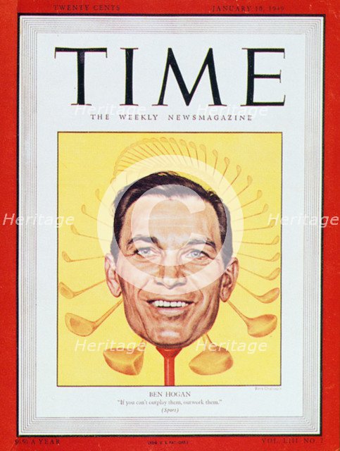 Ben Hogan, American professional golfer, 1949. Artist: Unknown