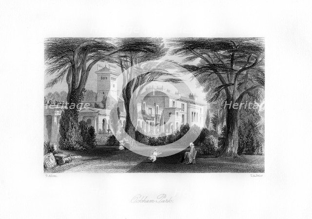 Ockham Park, Surrey, 19th century.Artist: TA Prior