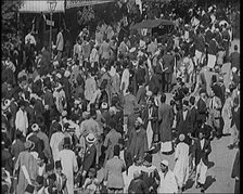 Groups of Egyptian Students Walk Along an Egyptian Street, 1924. Creator: British Pathe Ltd.