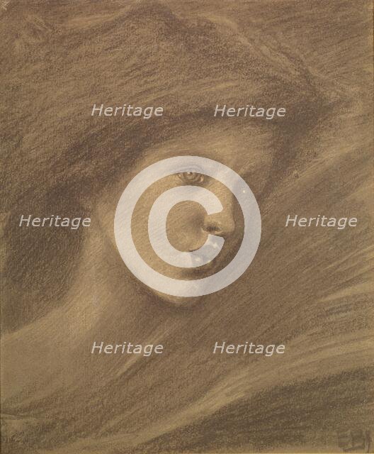 The Song of Solomon - study of a zephyr for 'Sponsa de Libano', 1891. Creator: Frederick Hollyer.