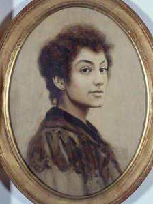 Portrait of Gabrielle Sand-Palazzi, c1886. Creator: Unknown.