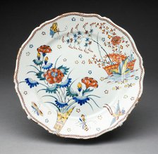 Plate, Rouen, c. 1730. Creator: Rouen Potteries.