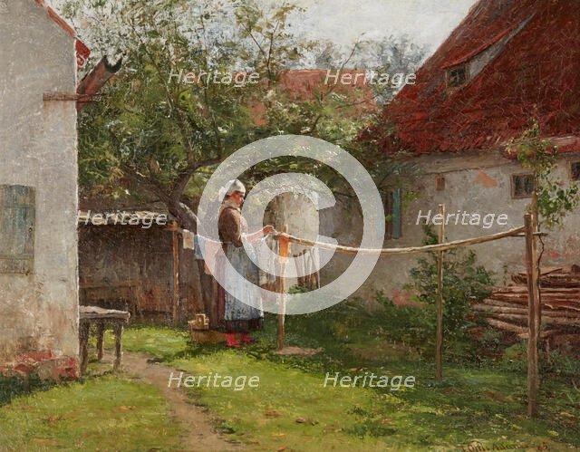 Wash Day, Bavaria, 1885. Creator: John Ottis Adams.