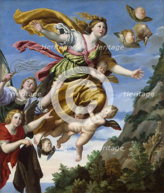 Mary Magdalene Taken up to Heaven', c1620. Creator: Domenichino (1581-1641).