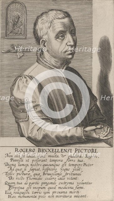 Roger van der Weyden the Younger, from the series Pictorum Aliquot Celebrium.., ca. 1610 Creator: Hendrick Hondius I.