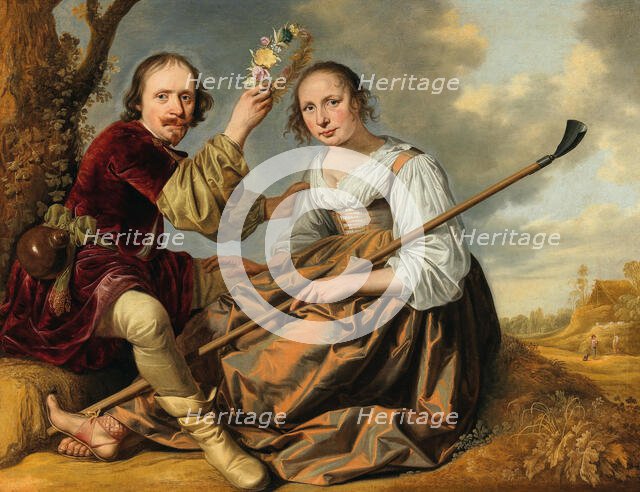 Amaryllis and Mirtillo, 1640s. Creator: Anonymous.