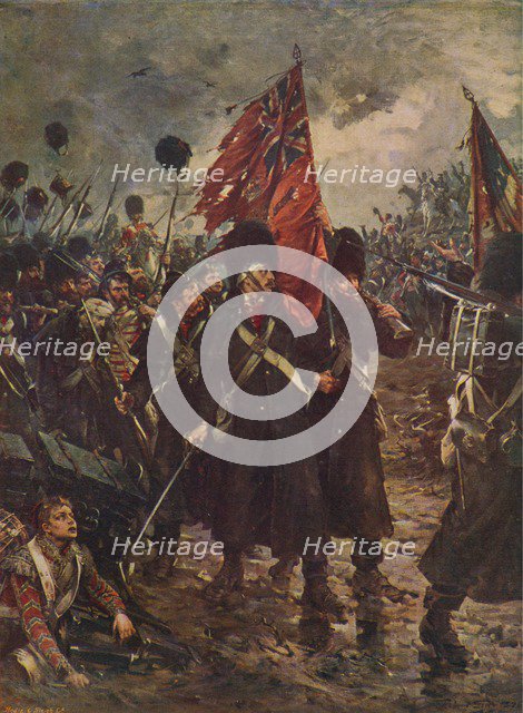 'Saving the Colours: the Guards at the Battle of Inkerman, 1854' (1906). Artist: Robert Gibb.