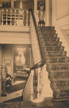 Staircase at the Cuban Embassy in Brussels, Belgium, 1927.  Creator: Unknown.