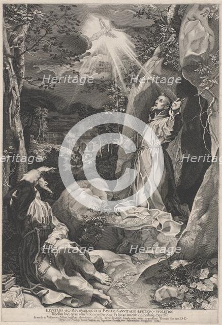 Saint Francis Receiving the Stigmata, 1597. Creator: Francesco Villamena.