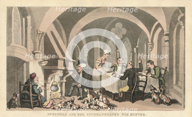 'Dr Syntax and the Superannuated Fox Hunter', 1820. Artist: Thomas Rowlandson.