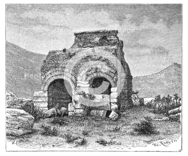 The prison of St Paul, Ephesus, Turkey, 1895.Artist: Armand Kohl
