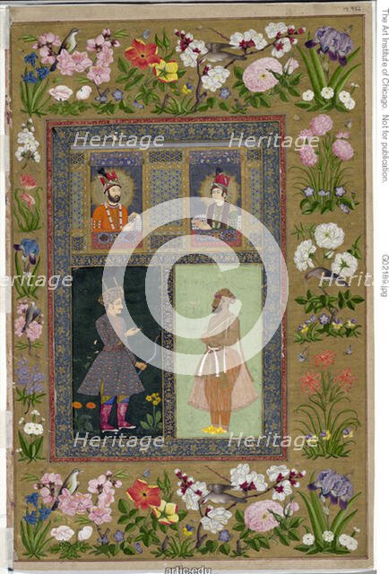 St. Petersburg Album, top left: Iran, c. 1740; top right: Iran, c. 1748; bottom left: India, 18th... Creator: Unknown.