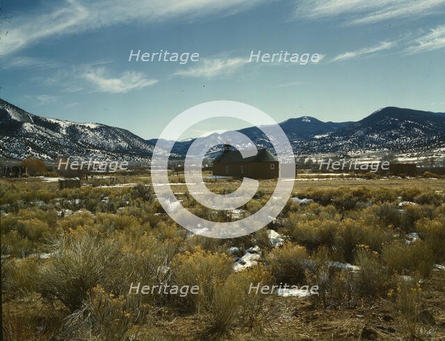 Cerros, near Costilla, New Mexico, 1943. Creator: John Collier.